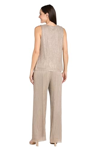 R&M Richards Womens Metallic Open-Front Blazer3