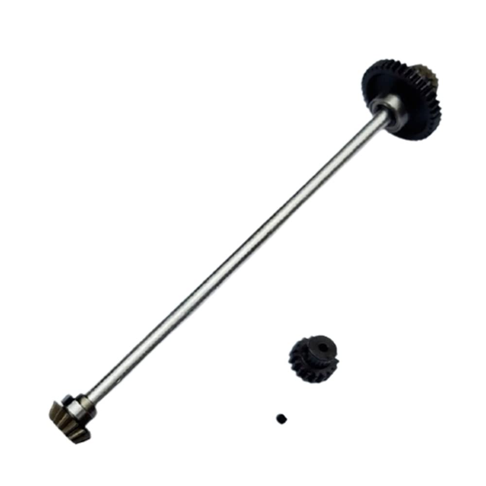 Practical Metal Main Axle Central Drive Shaft with 17T Motor Gear Set for Wltoys A959 A969 A979 K929 1/18 RC Car Upgrade Parts