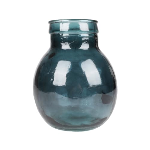 Vaso h 26 cm in vetro riciclato trasparente - Plein