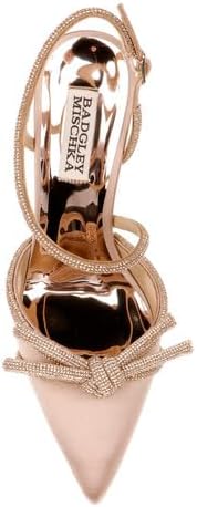 Badgley Mischka Women's Elaine Pump, Warm Nude, 7 | Image 5