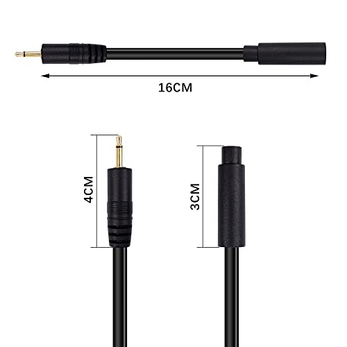 Cable adaptador 2.5mm a 3.5mm, 2 unidades miniatura 7