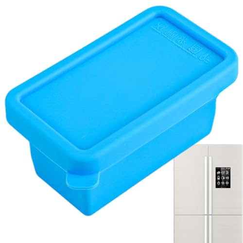 Chaies Recipiente de silicona para congelador, recipiente de silicona para el almacenamiento de alimentos, bandeja de congelación de silicona, práctico recipiente para la preparación fácil de comidas