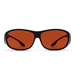 BluBloc OverView FL41 Blue Light Blocking Glasses For Migraine Relief and Light Sensitivity - Fit Over Style For Prescription Glasses