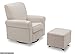 Delta Children Nursery Gliding Ottoman, Sand