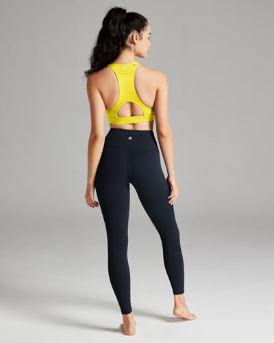 Image of QUEENIEKE BareFlow Women's Sports Bras with Phone Pocket Medium Impact Padded Racerback Workout Gym Crop Top Running Yoga Bra