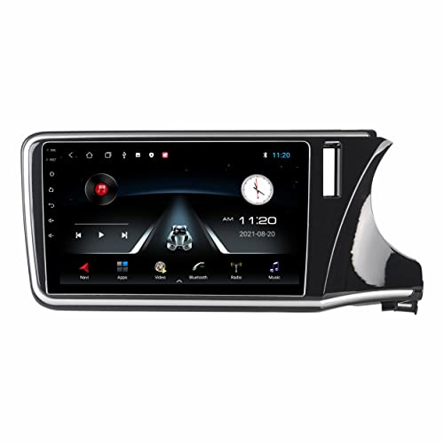 Image of 10 inch Android Car Stereo with Frame for Honda City (2014-2020) | 2GB RAM /32GB ROM | Full HD IPS Display | WiFi, GPS, Bluetooth | Gorilla Glass | Steering Wheel Control | Reverse Camera