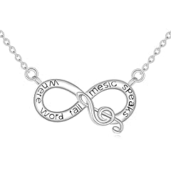 Infinity Music Note Necklace