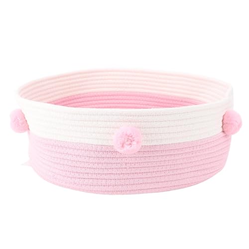 Aramox Cat Scratch Bed Stylish Look Cats Sleeping Bed for House in The Inner House, Premium Cotton Rope Material Material (Pink)
