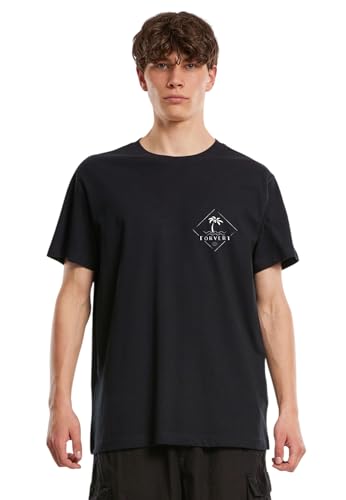 Forvert T-Shirt Roundneck Lompoc Camiseta, Negro, M Hombres