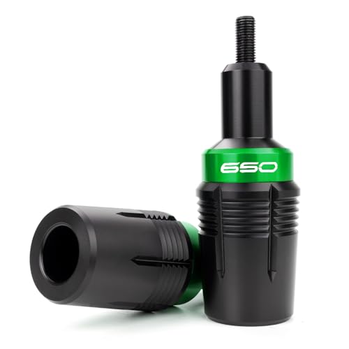 LLIDFONK Für Kawasaki Z650 Z650RS ninja650 Z 650 RS 2017-2024 2025 Zubehör Motorrad Rahmen Schieber Absturz Ramm Schutz Z650 Ninja 650 sturzpads (Grün)