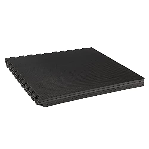 Sportmat, sportmat van schuim, de puzzelmat van Fitness – schokabsorberende deurmat voor fitnessapparaten, 4 delen… - Image 3