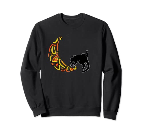 Moon silhouette cat silhouette Sweatshirt