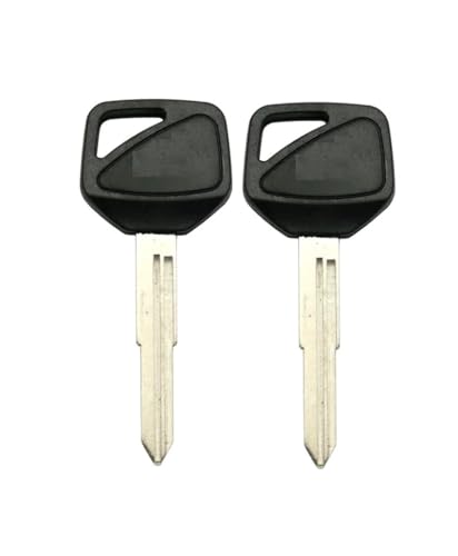 Set of Two Uncut Plastic Head Key Blank for Honda Motorcycles 1997-2005+ X265 HD109 Please See The Product Description for Which Motorcycles This Key is Compatible with.