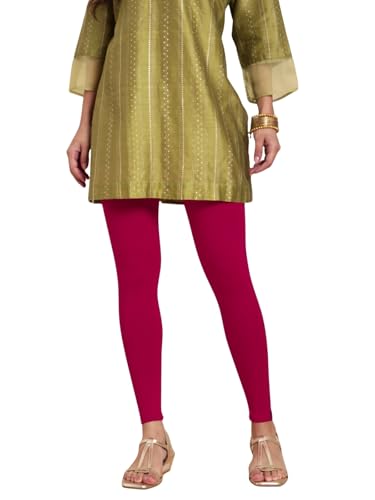 Image of TWIN BIRDS Women Viscose Ankle Leggings | Stretchable Kurti Wear Bottom