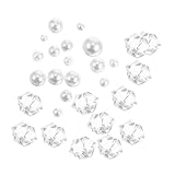 BESPORTBLE Rocas Decorativas para Acuarios Cuarzo y Perlas Artificiales para Peceras para Betta