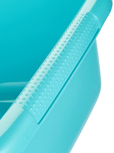 CURVER Waschschüssel, rechteckig, 9 l, für Haushalt, Küche, Fußbäder, Pediküre, praktische und stapelbare Waschschüssel, für Geschirr, Gemüse, 38 x 30,4 x 13,1 cm, türkisblau