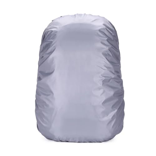 ERQIAO Funda impermeable para mochila de 20 a 100 L, para senderismo, escalada, impermeable, para mochila, cubierta universal para lluvia, plateado, 20 largo
