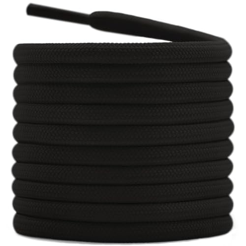 Image of DELELE 2 Pair Thick Round Climbing Shoelaces Hiking Shoe Laces Boot Laces