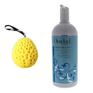 Ouidad Conditioner for Curly Hair, 33.8 Fl Oz, Hair Conditioner for Women Bath Sponge Yellow, Moisturizing Conditioner – Nourishes & Defines Curls, Pack of 1