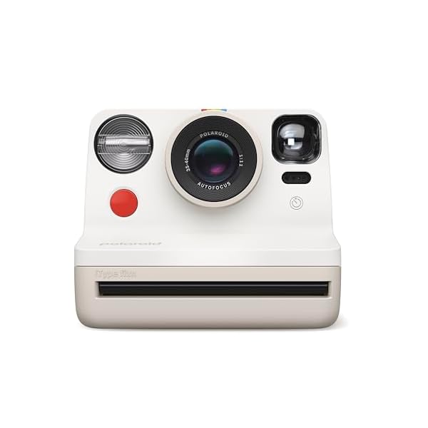 Polaroid Now 2nd Generation I-Type Instant Film Camera – Vintage White (9130)