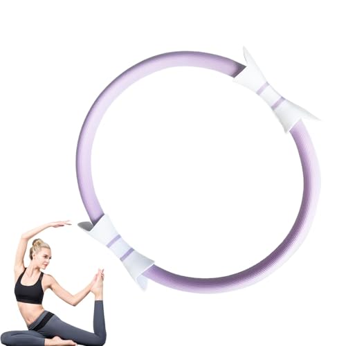 AFK DIRECT Pilates Ring 15-Inch, Magic Circle for Women, Fitness Ring for Core & Thighs, Yoga & Strength Training, Workout Ring for Home & Gym, Inner Thigh Toner, Pilates Accessory (Black)