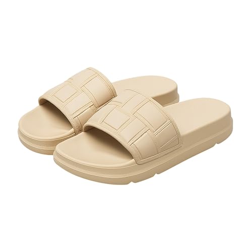 Romba Women's Checkered Slippers Lightweight Comfortable Sli...