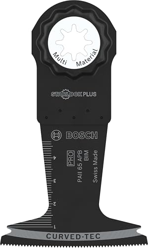 Bosch 1x PRO Multi Material PAII 65 APB Multitool Blade (for Wood with Nails, Metal Sandwich, Width 65 mm, Professional Accessory Multitool)