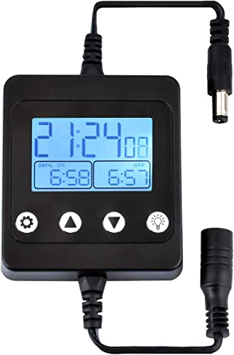 Image of Aquarium LED Fish Tank Light Timer /Dimmer | Suitable for all 16-84 inch KZKR Aquarium LED Fish Tank Light, Providing Dimming, sunrise and timer functions.