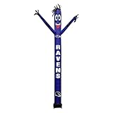Sporticulture NFL Football Baltimore Ravens Wacky Waving Inflatable Tube Guy with LED Lights & Built-in Blower Air Wacky Dancers NFL Inflatable Tube Man Crazy Sports Fan Outdoor Party Decoration