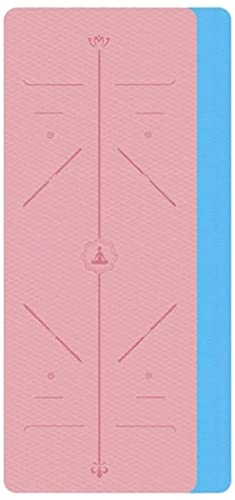 Tapis de yoga de qualité supérieure rose et antidérapant 0,6 cm