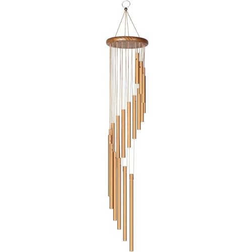 Smitex 36'' Wind Chimes for Outside Clearance, with 15 Tuned Tubes, Gifts in Memory of Loved One, Amazing Grace Memorial Remembrance Wind Chimes