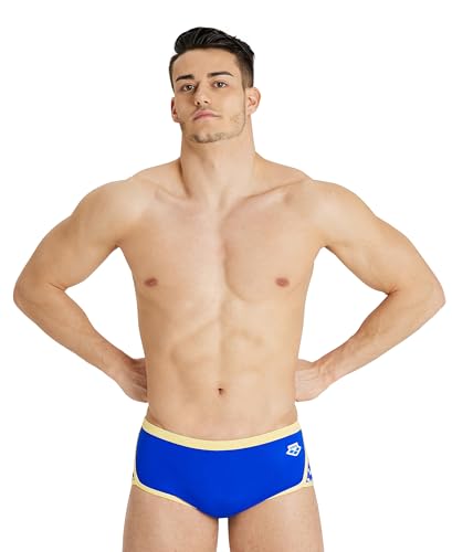 Image of ARENA Performance Men's Icons Solid Low-Waist Swim Brief Short Athletic Swimsuit
