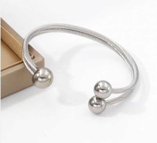 Luxx Open Cuff Silver Bangle Bracelet in a Premium Jewelry Box2