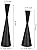 Vixdonos Metal Candle Holders Taper Candlestick Holders Set of 2 Table Decorative Candle Stand for Wedding, Dinning, Party,Home Decor (Matte Black)