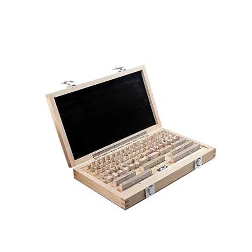 CHBMSS 38Pcs/Set 1 Grade 0 Grade Inspection Block Gauge Test Caliper Blocks Measurement Instruments(1 Grade)