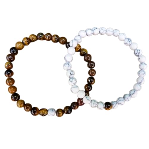 Bracelets couples amour et amitié à distance en pierres naturelles
