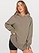 ANRABESS Womens Oversized Hoodies Long Sleeve Fleece Side Slit Hooded Sweatshirts Pullover 2026 Fall Outfits Y2K Clothes Coffee Grey Small