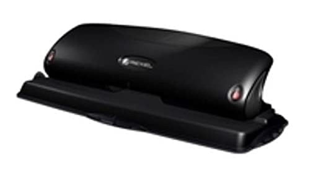 Rexel 425 - Perforadora de 4 agujeros, color negro