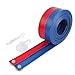 Flexible Race Car Track 15 Ft Starter Set with Suction Cups Compatible with Diecast 1/64th Car for Ages 3 & Up Classic Blue and Red Double Track Long Rolls Up Portable Racetrack