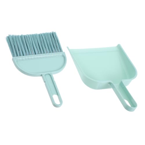 KICHOUSE Handheld Broom and Dustpan Set Small Dustpan Brush for Home Efficient Cleaning for Desktops and Floors