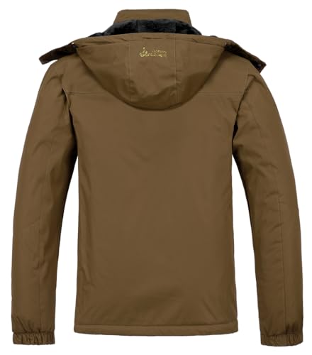 Men's Ski Jacket Warm Winter Snow Coat Waterproof Mountain Windbreaker Snowboarding Jacket Hooded for Hiking Traval