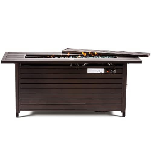 LEGACY HEATING 57 inch Gas Fire Pit Table Outdoor...