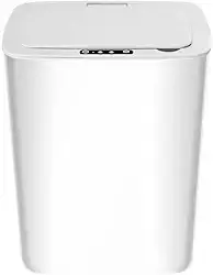 Lixeira Automatica Inteligente Com Sensor Branca 15 L