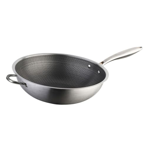 Wok de Acero Inoxidable con Mango Dobles y Diseño Hexagonal miniatura 1