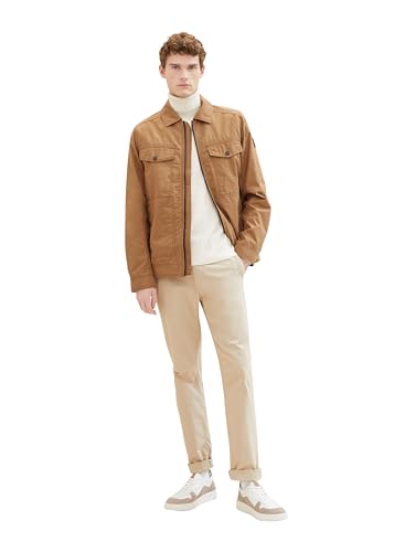 TOM TAILOR Herren Casual Blouson Übergangsjacke aus Baumwolle, 15078 - Otter Brown, M – Ansicht 4