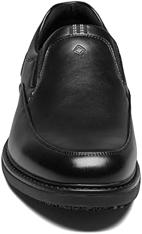 Nunn Bush Men's Wade Work Slip Resistant Moccasin Toe Slip-on Non-Marking Sole Loafer Food Service Shoe, Black, 10 Wide | Image 1