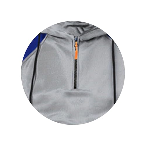 Wankang Tactical Hoodies for Men Quarter Zip Hoodies Pullover Big And Tall Sweatshirt Casual Long Sleeve Hooded Sweatshirts3