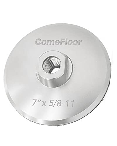 Aluminum Backer Pad Hook and Loop Backing Pad with 5/8”-11 Thread (7")