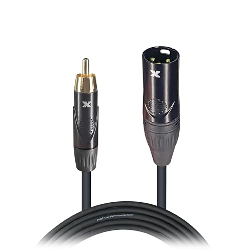 Câble XLR mâle vers RCA mâle Prox XC-RXM10 pour connecter sans parasite vos audio 3m