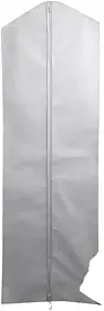 Capa Protetora para Vestido de Noiva e Madrinha 180cm – Com Zíper e Tecido TNT – Anti-Mofo, Poeira e Umidade – Ideal para Vestidos Longos de Gala e Casamento(BRANCA)